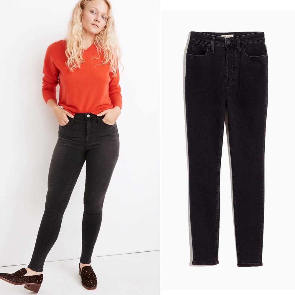 Madewell High Rise Skinny Jeans - Black